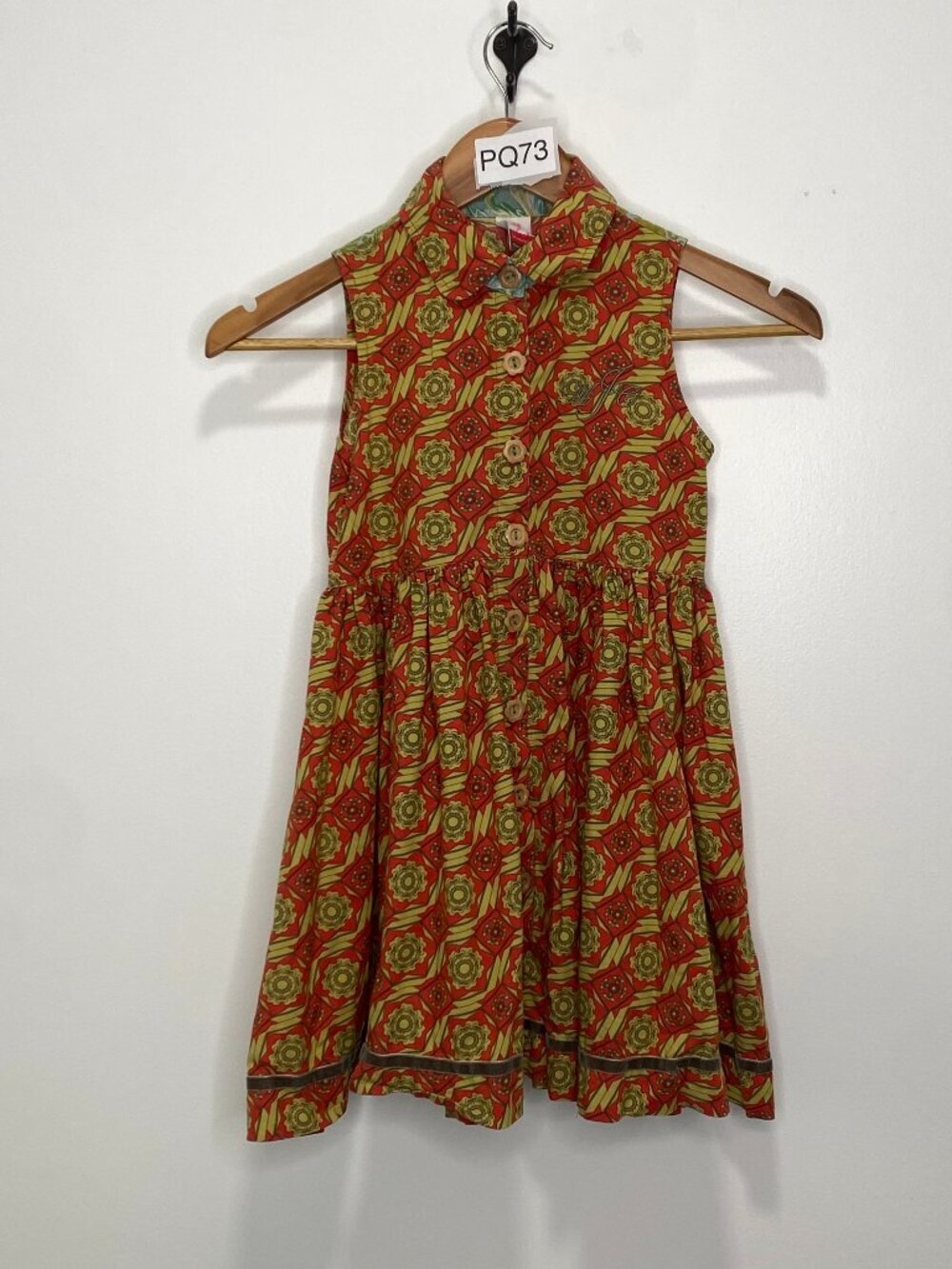 Matilda Jane Laverne Serendipity Collared Sleeveless Dress Size 6 2012 Button Up